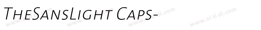 TheSansLight Caps字体转换